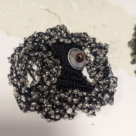 2 piece handmade threaded beaded bracelet - Picture 4 of 8